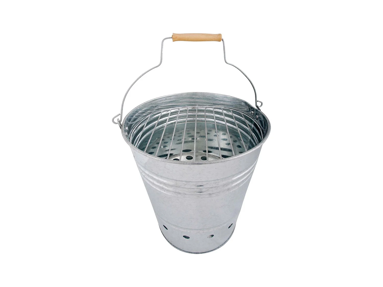 Seau barbecue en métal