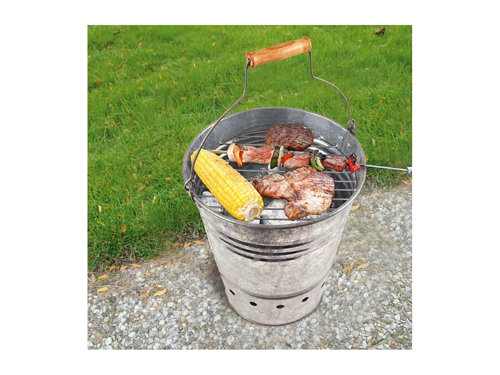 Grilleimer aus Metall