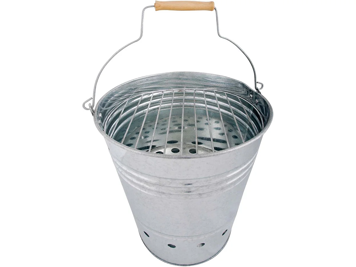 Seau barbecue en métal