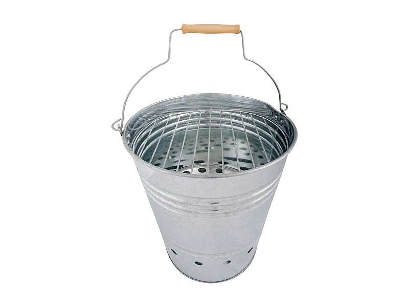 Seau barbecue en métal