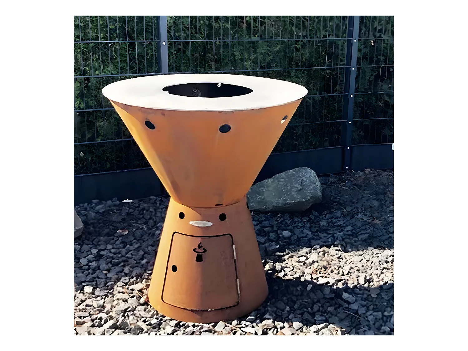 Barbecue brasero en acier Zeus 78 cm