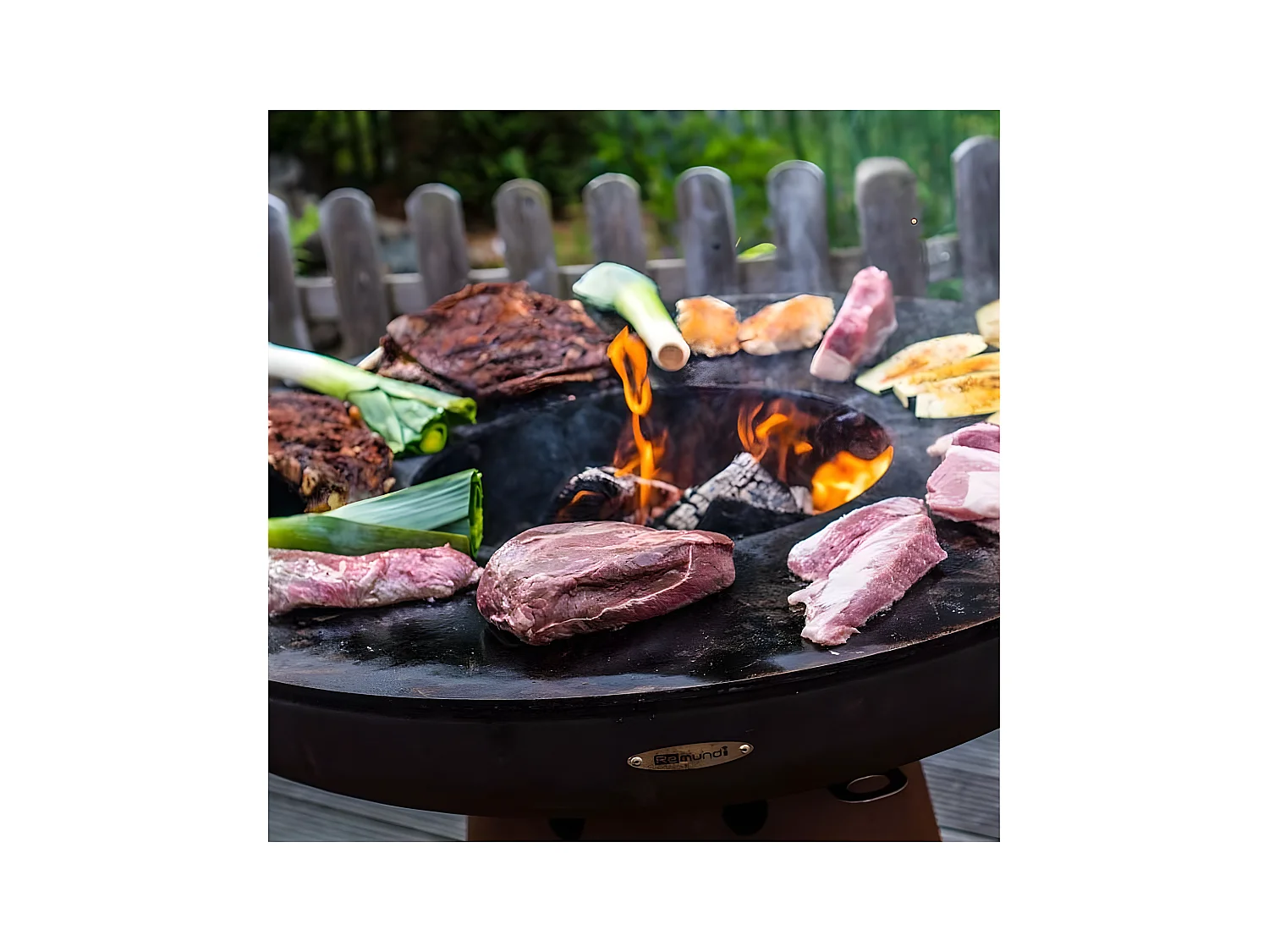 Barbecue brasero en acier Zeus 78 cm