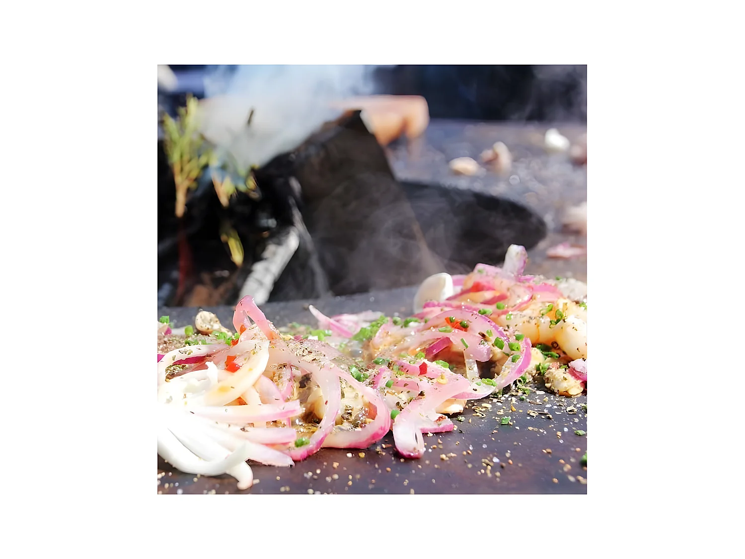 Barbecue brasero en acier Zeus 78 cm