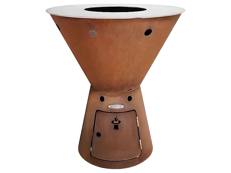 Barbecue Feuerschale aus Stahl Zeus 78 cm