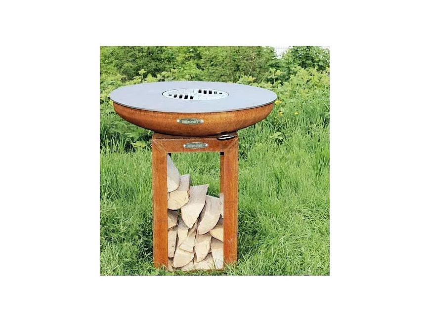 Barbecue brasero en acier  Carus Diamètre 62 cm Hauteur 71 cm
