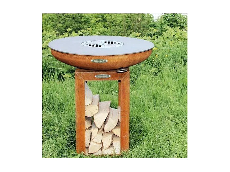 Barbecue brasero en acier  Carus Diamètre 62 cm Hauteur 71 cm