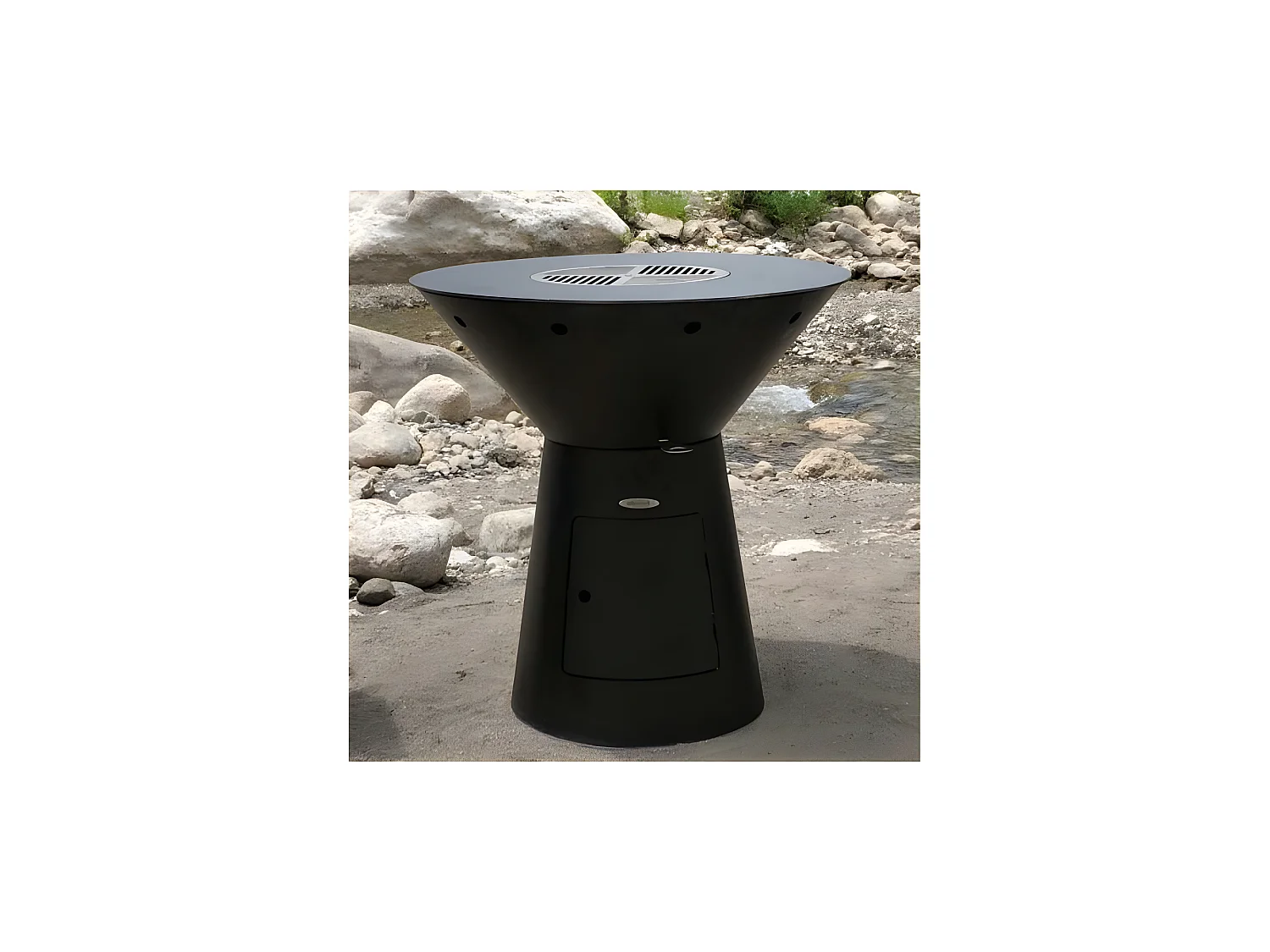 Barbecue brasero en acier Phoenix Hauteur 99 cm Diamètre 99 cm