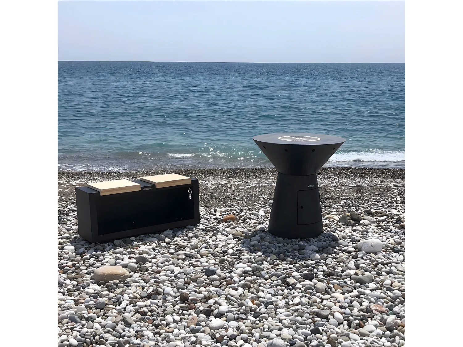 Barbacoa con brasero de acero Phoenix Altura 99 cm Diámetro 99 cm