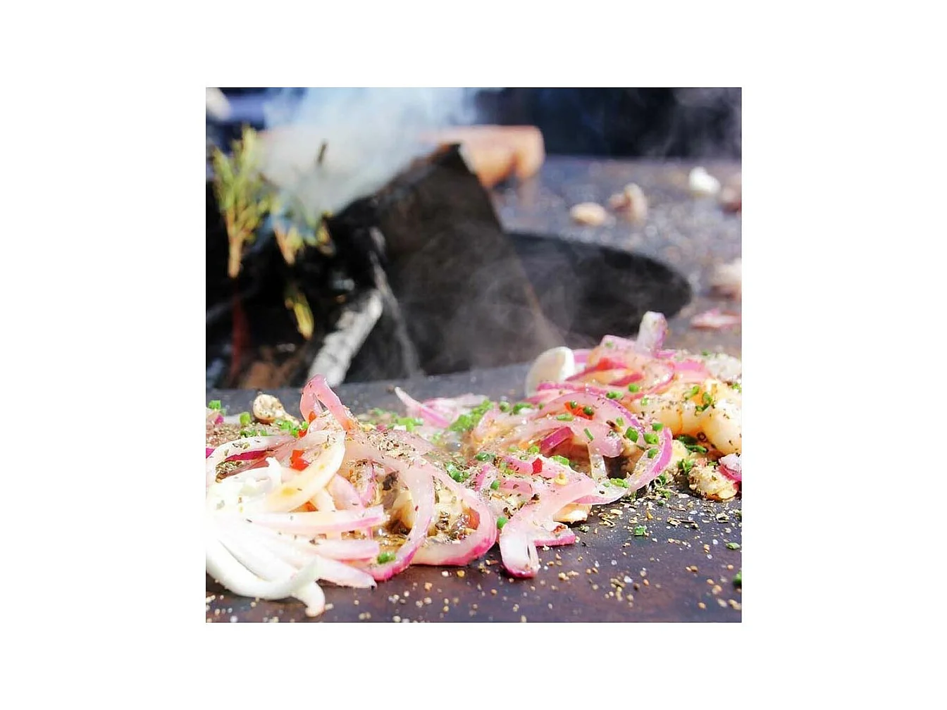 Barbecue brasero en acier  Carus Diamètre 102 cm Hauteur 87 cm