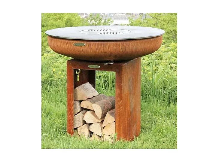 Barbecue brasero en acier  Carus Diamètre 102 cm Hauteur 87 cm