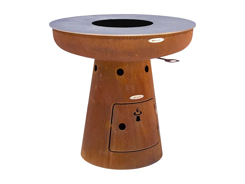 Barbecue brasero en acier  Nero Hauteur 79 cm Diamètre 82 cm