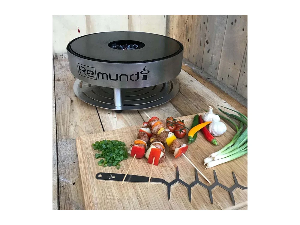 Brasero de table en acier Pirus