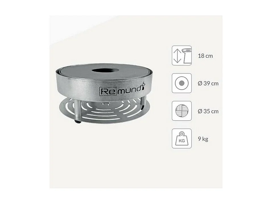 Brasero de table en acier Pirus