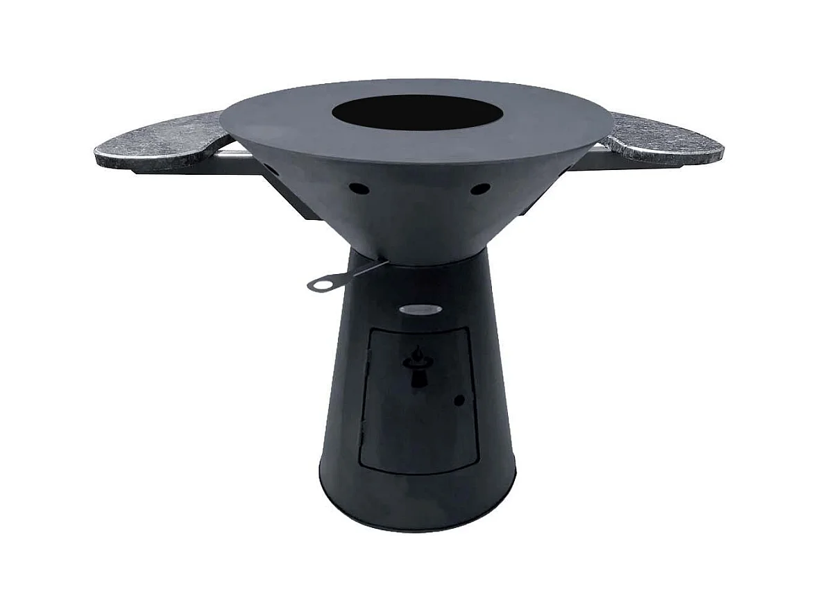 Barbecue brasero en acier Phoenix Hauteur 89 cm Diamètre 79 cm