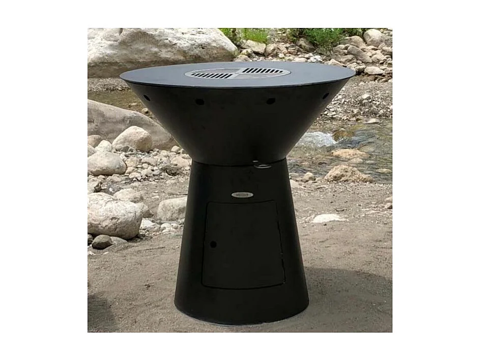 Barbecue brasero en acier Phoenix Hauteur 89 cm Diamètre 79 cm