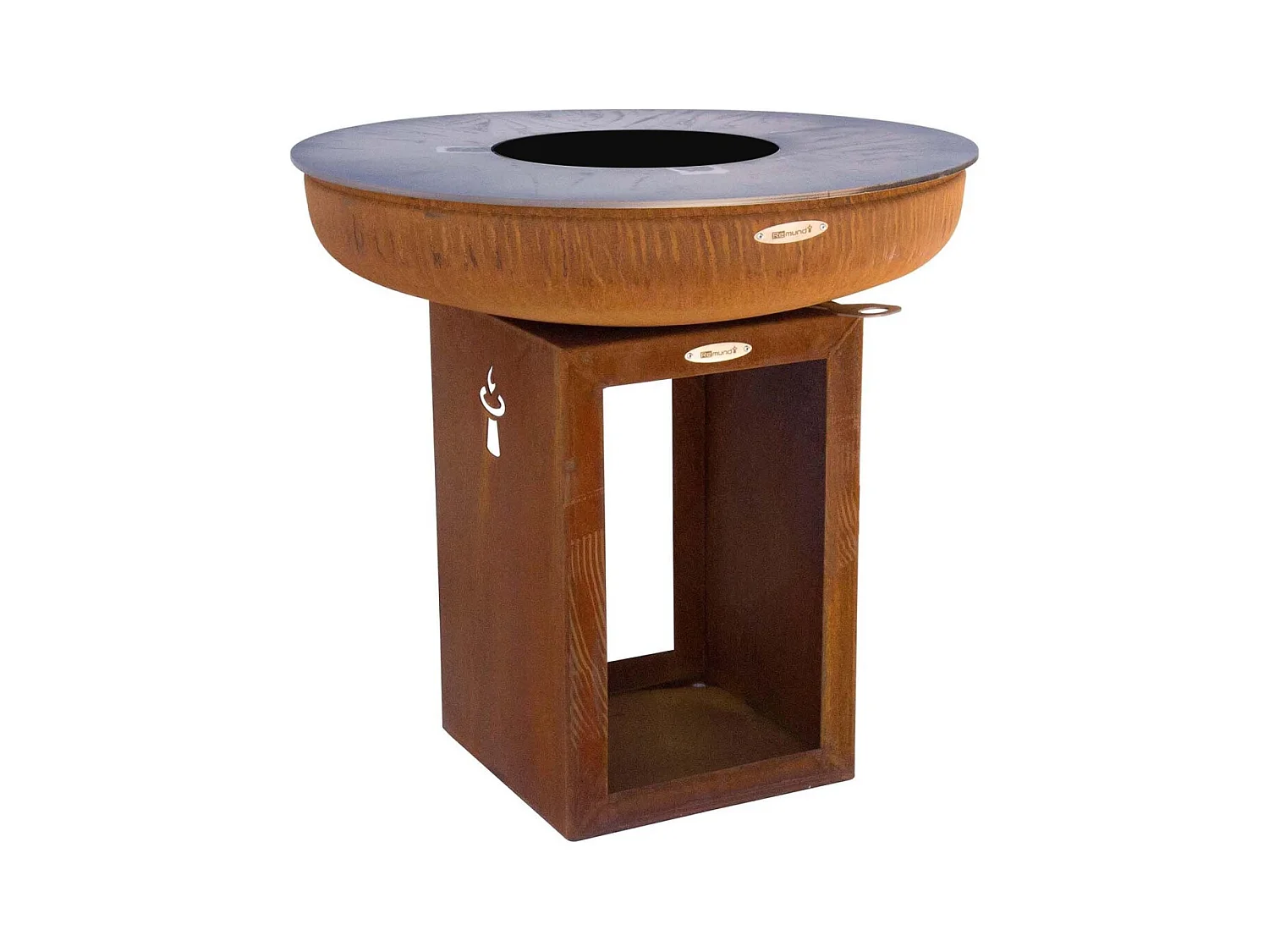 Barbecue brasero en acier  Carus Diamètre 82 cm Hauteur 80 cm