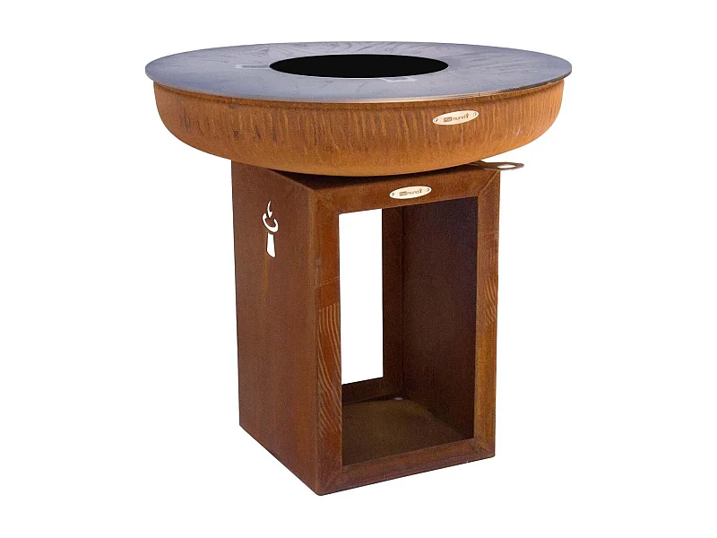 Barbecue brasero en acier  Carus Diamètre 82 cm Hauteur 80 cm