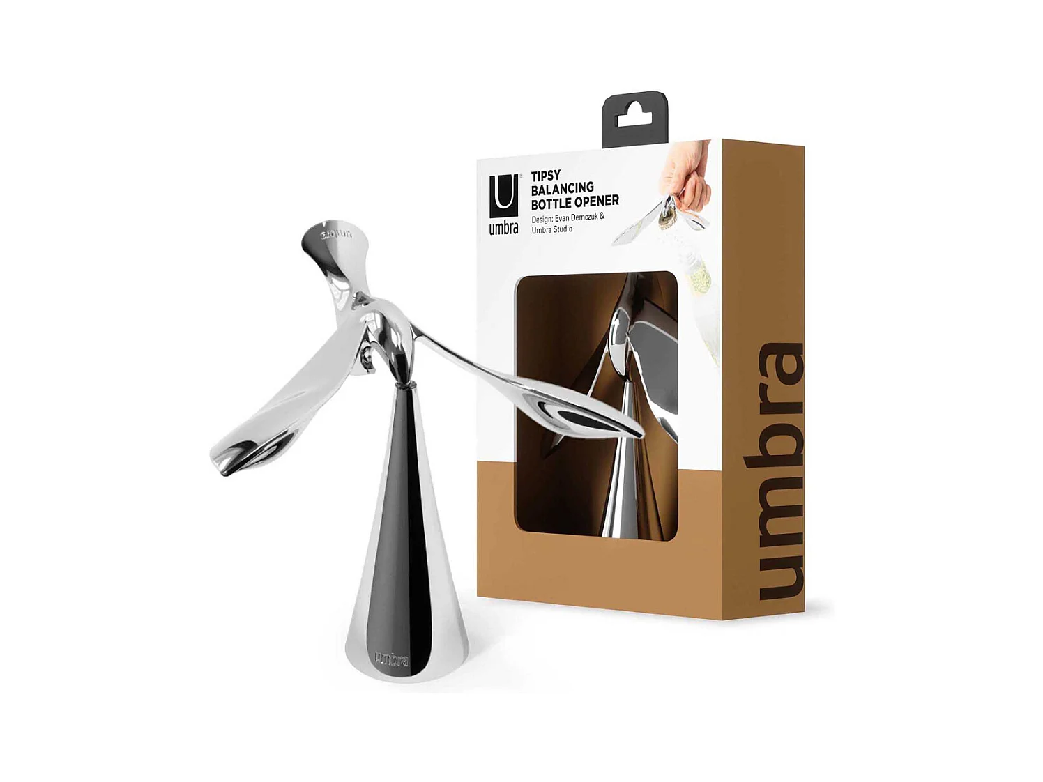 Abridor de botellas con diseño metálico de Tipsy