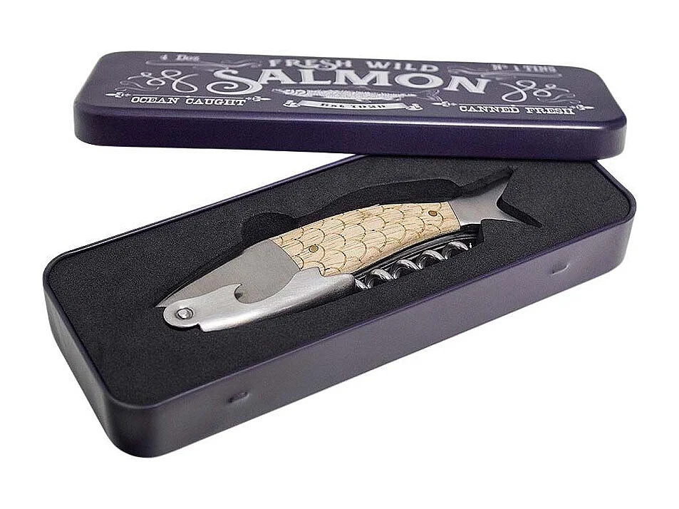Sacacorchos de acero Wild Salmon