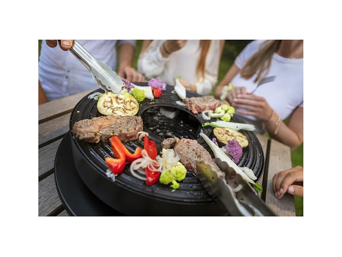 Grillplatte "Tabl'O" + 6 Kokosbriketts + Zange (mitgeliefert)