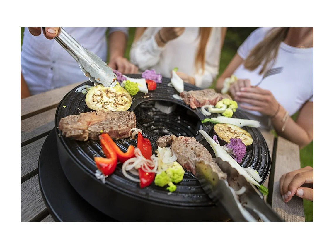 Grillplatte "Tabl'O" + 6 Kokosbriketts + Zange (mitgeliefert)