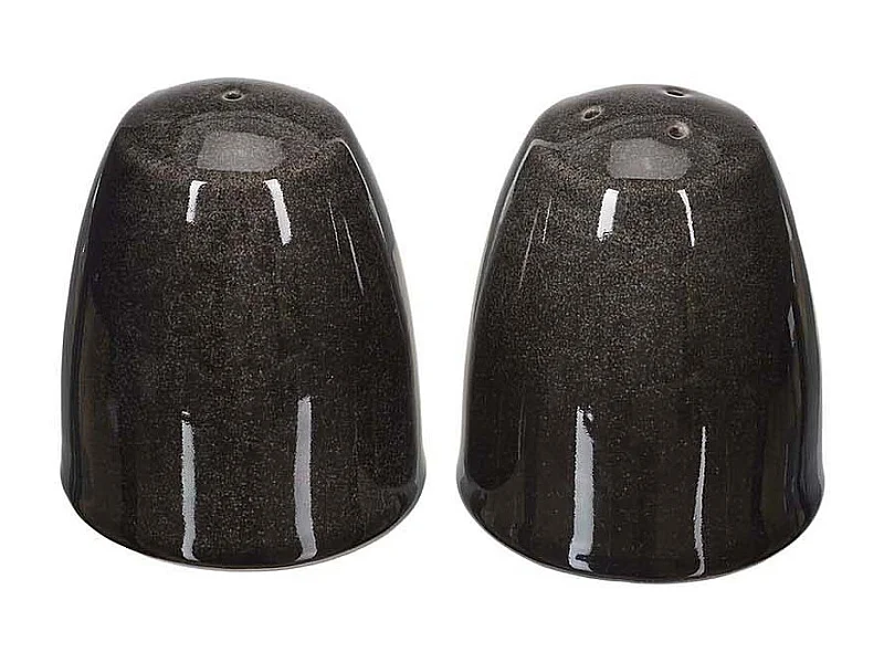 Lot Salière & Poivrière "Duo" 10cm Noir