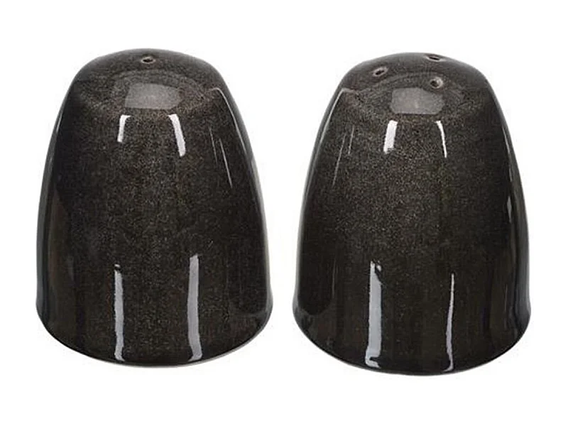 Lot Salière & Poivrière "Duo" 10cm Noir