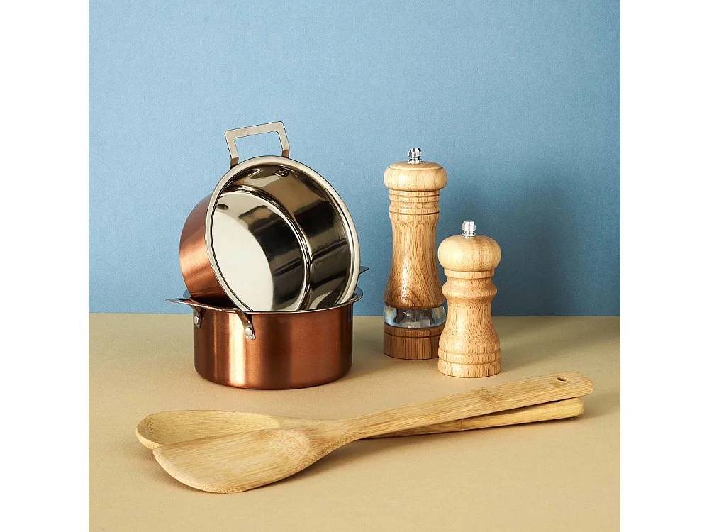 Macina sale e pepe in legno (set di 2)