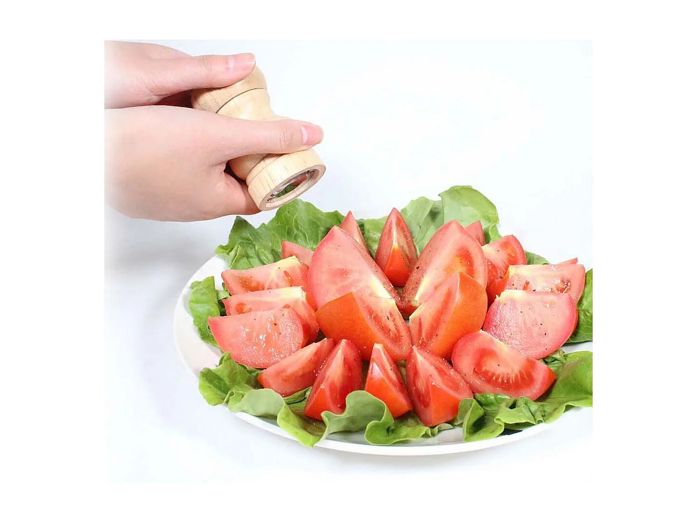 Macina sale e pepe in legno (set di 2)