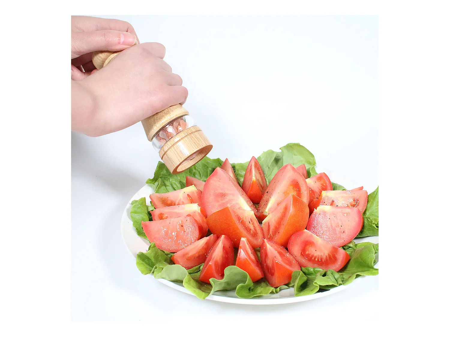 Moulin A Poivre Et Sel En Bois Marron, Transparent