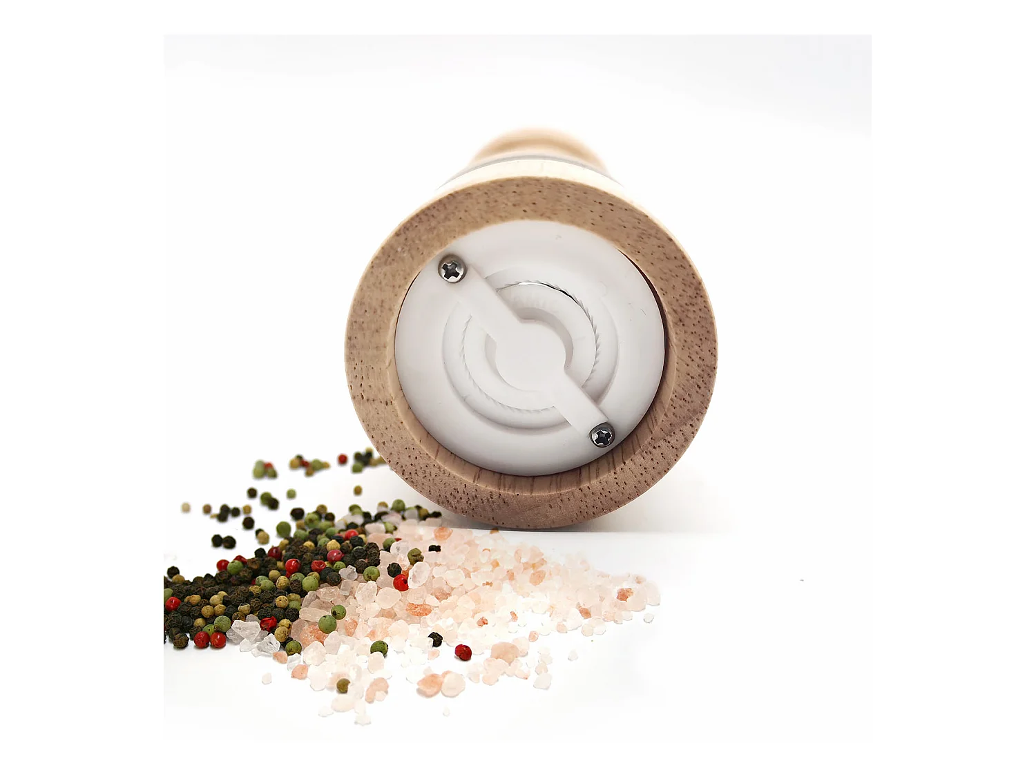 Moulin A Poivre Et Sel En Bois Marron, Transparent