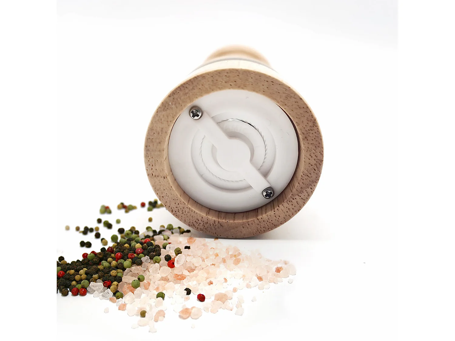 Moulin A Poivre Et Sel En Bois Marron, Transparent