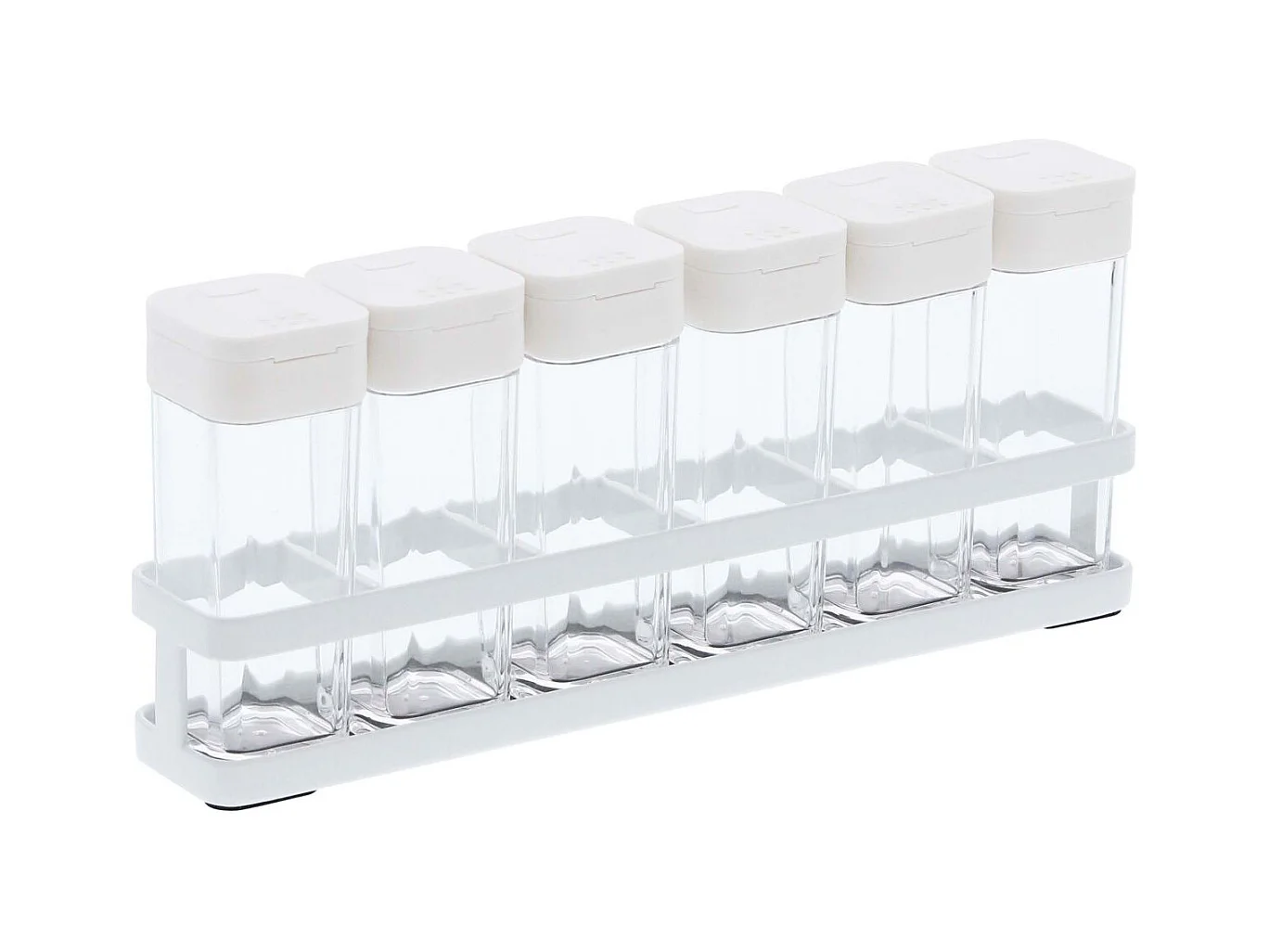 Set di 6 barattoli per spezie con supporto a torre