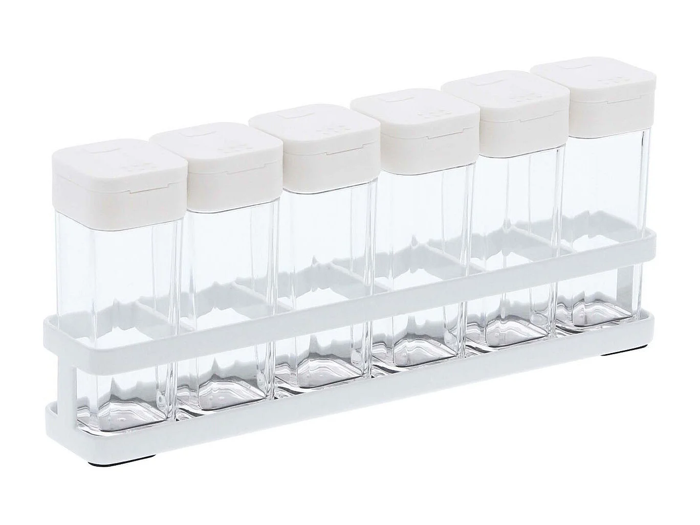 Set di 6 barattoli per spezie con supporto a torre