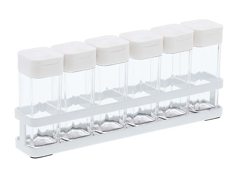 Set de 6 pots à épices avec support Tower