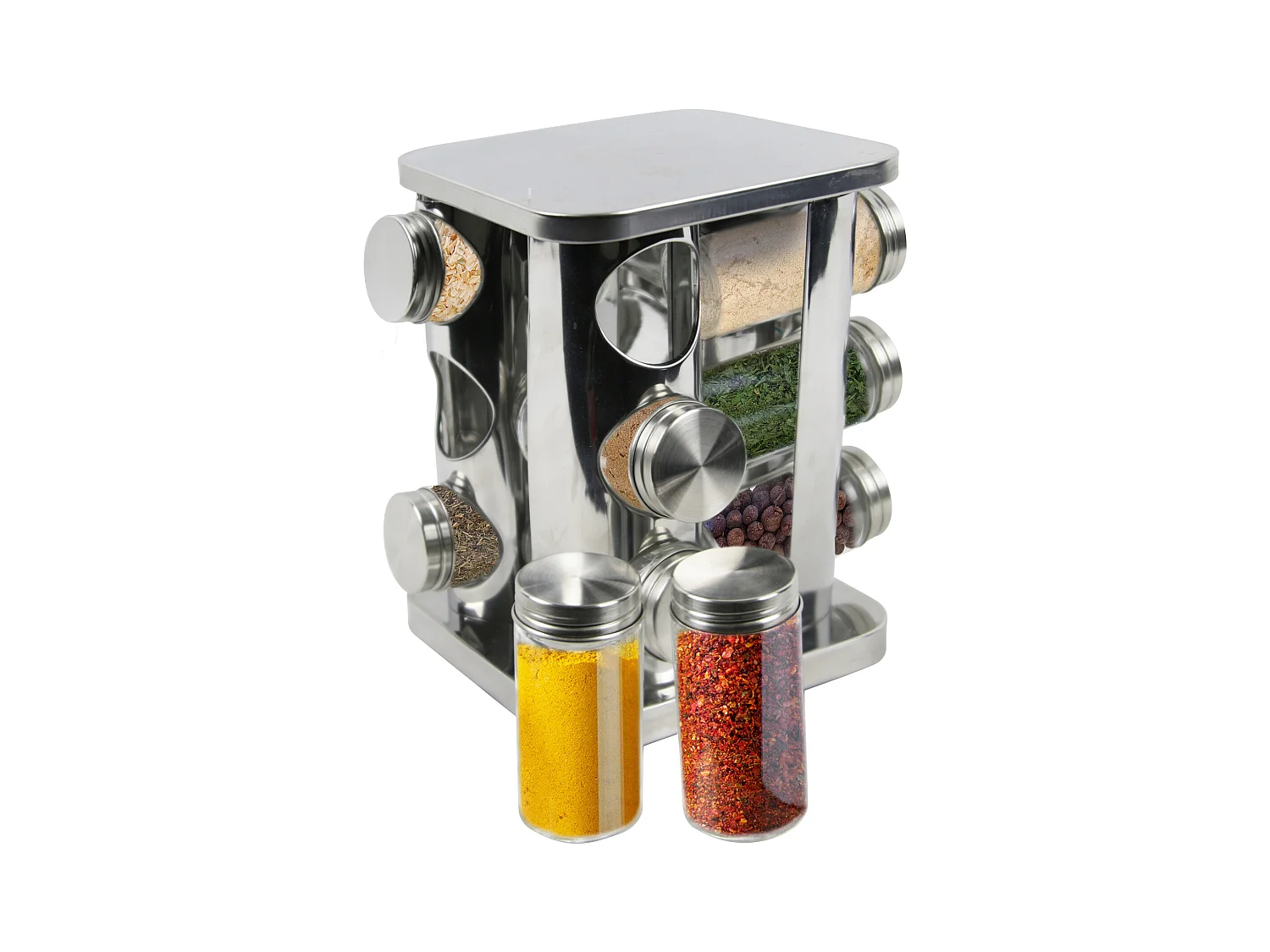 Carrousel A 12 Epices Argent, Noir, Transparent