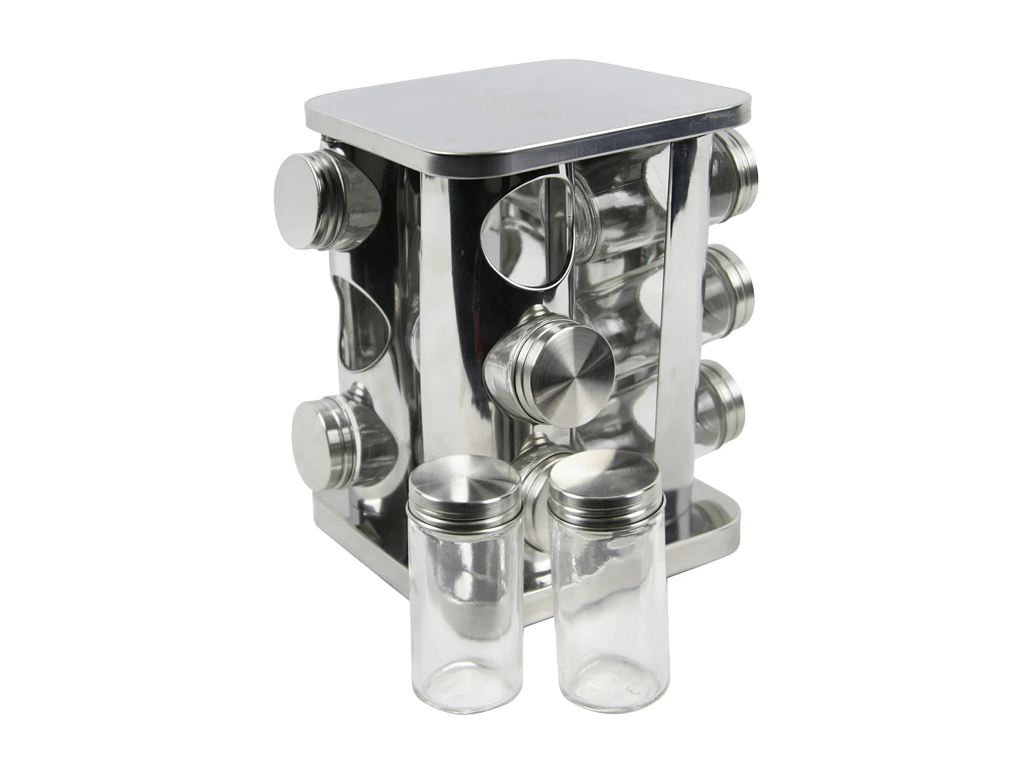 Carrousel A 12 Epices Argent, Noir, Transparent