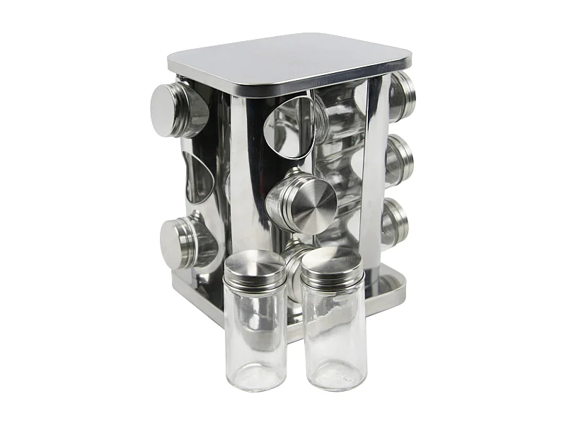 Carrousel A 12 Epices Argent, Noir, Transparent