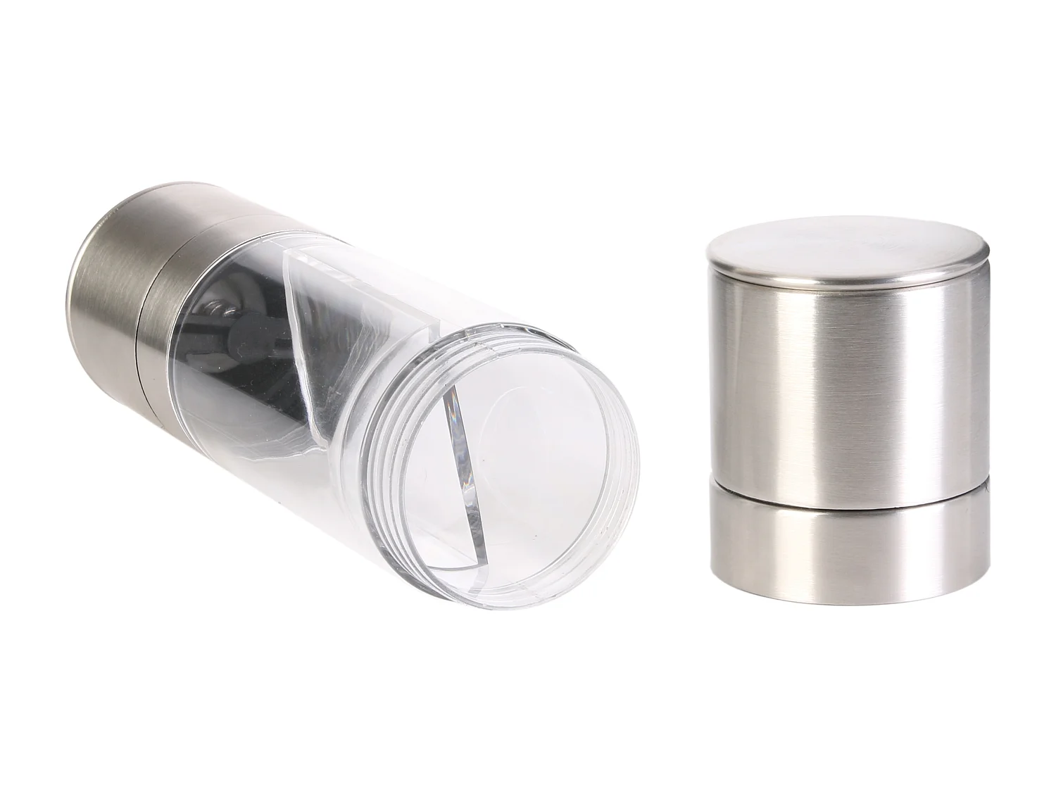 2-in-1 Pfeffer-/Salzmühle aus Edelstahl