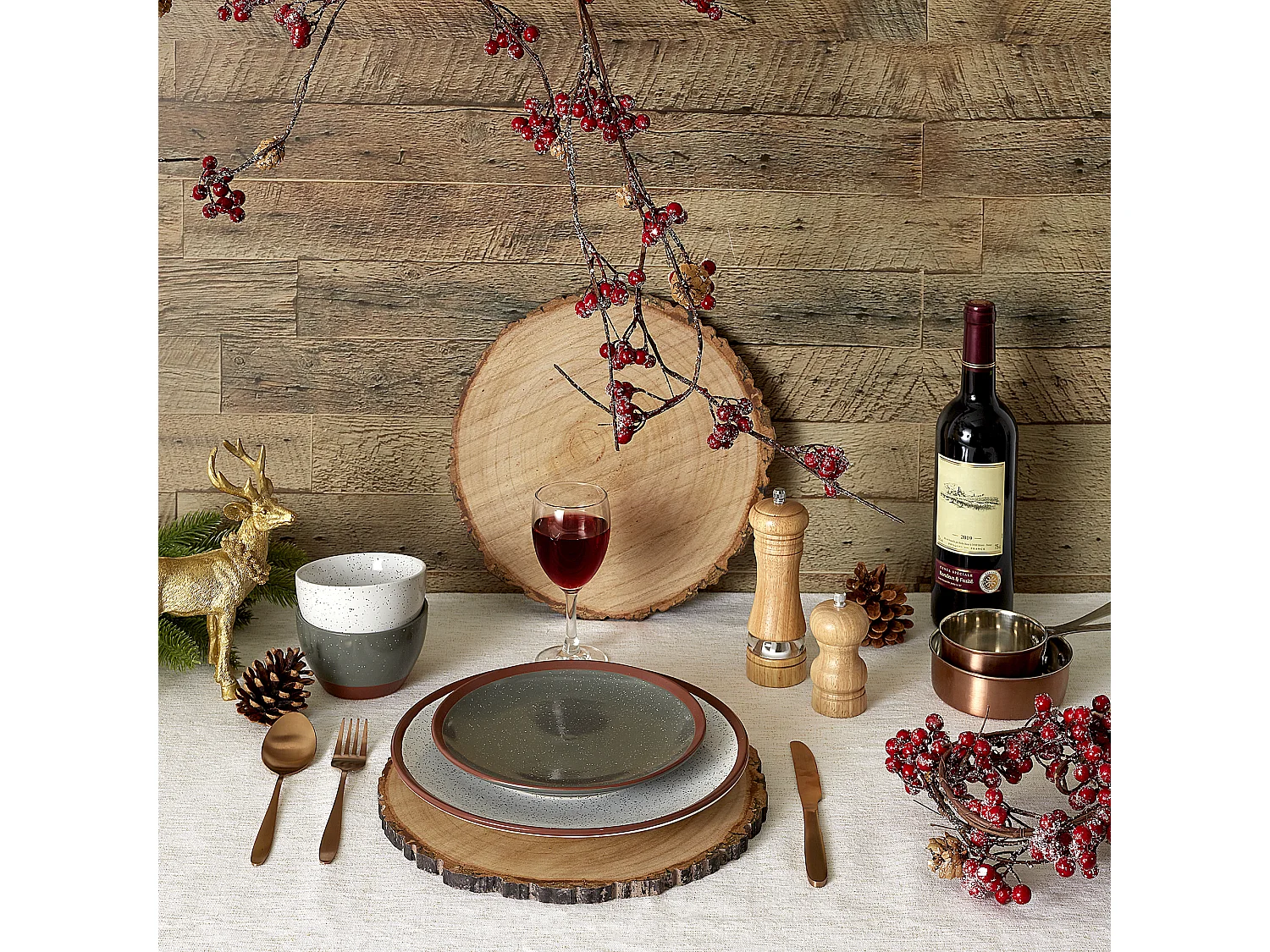 Petit Moulin A Poivre Et Sel En Bois Beige