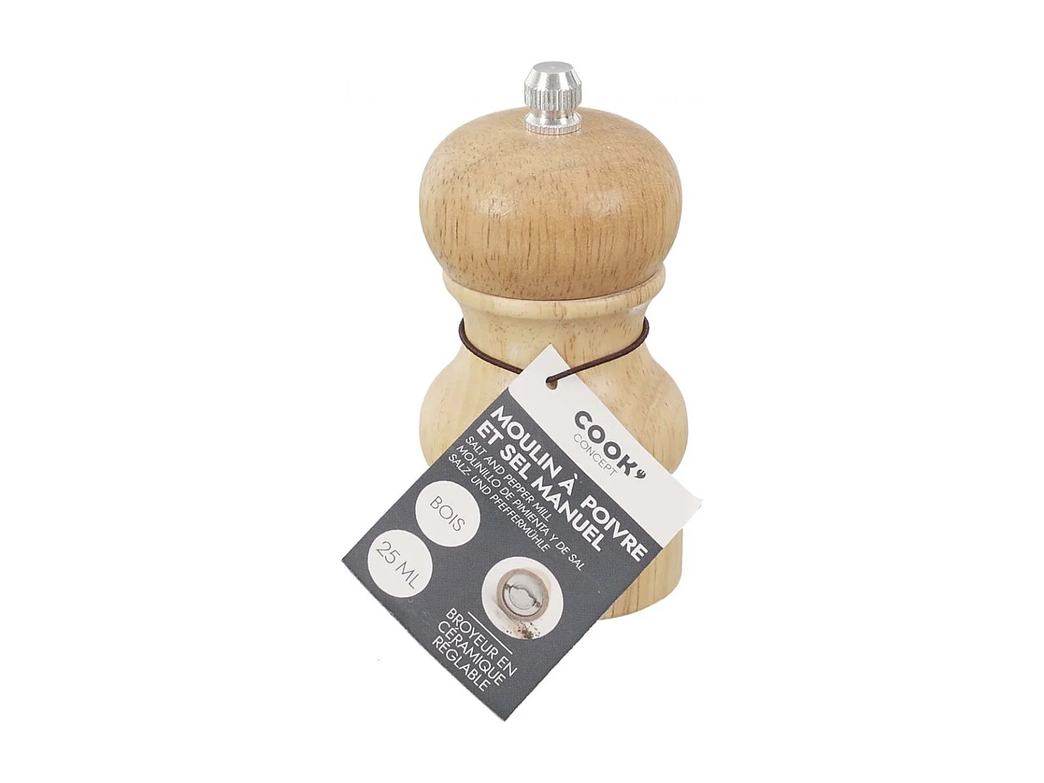 Salero y pimentero de madera