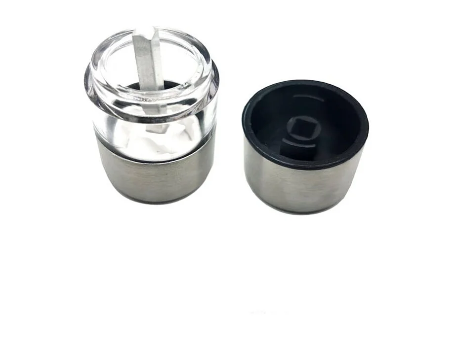 Mini-Pfeffer-/Salzmühle aus Edelstahl (2-stück)