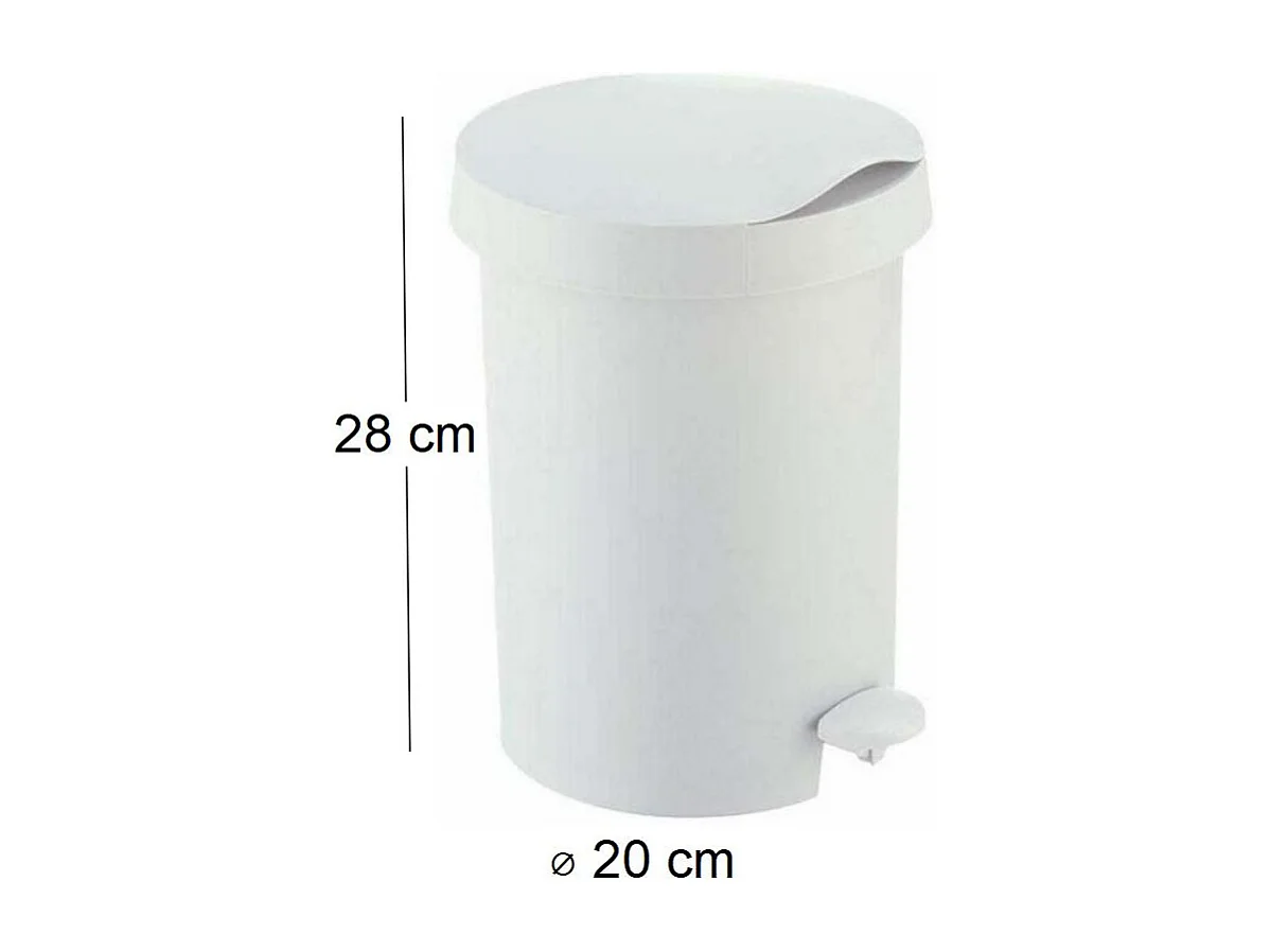 Poubelle à pédale 5L Zodiac