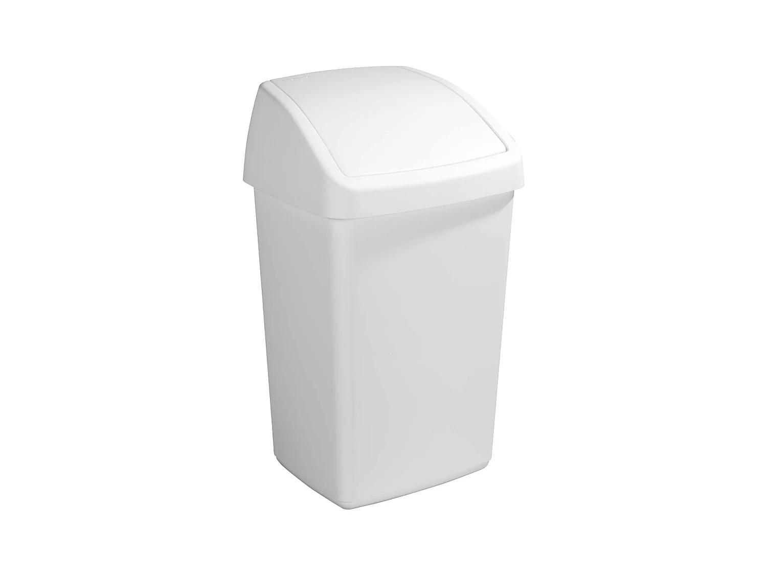 Poubelle blanche avec couvercle basculant Delta 50 litres