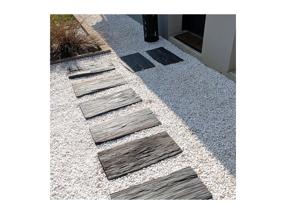 Palis de schiste ton ardoise Lot de 3