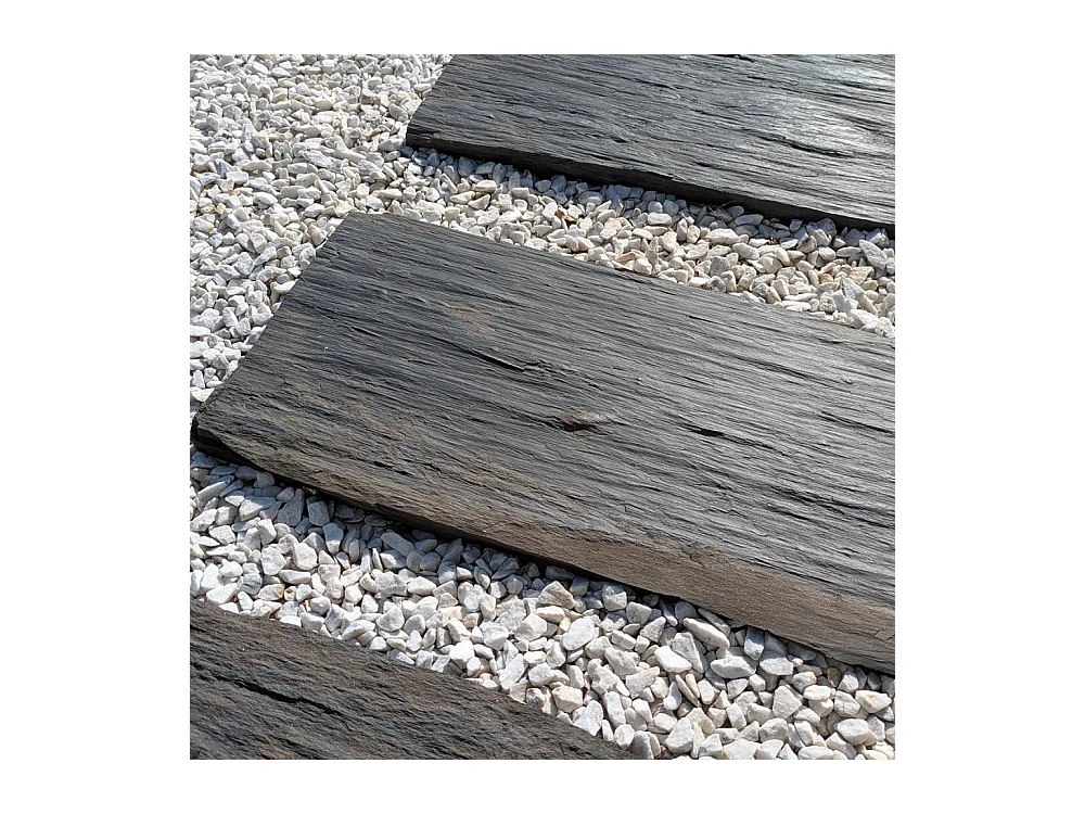 Palis de schiste ton ardoise Lot de 3