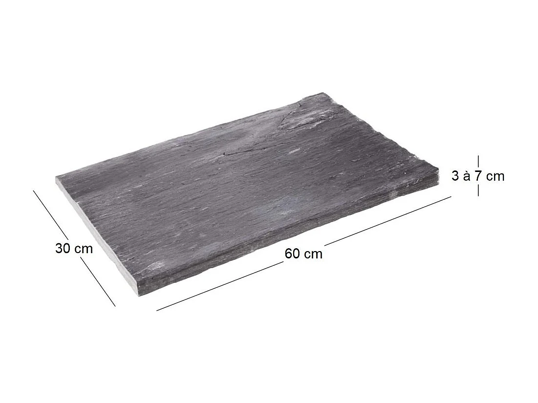 Palis de schiste ton ardoise Lot de 3