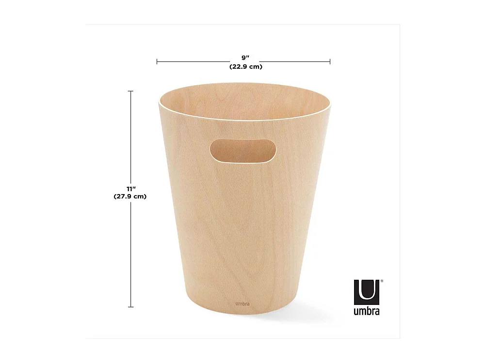 Cesta de madera con asas de transporte