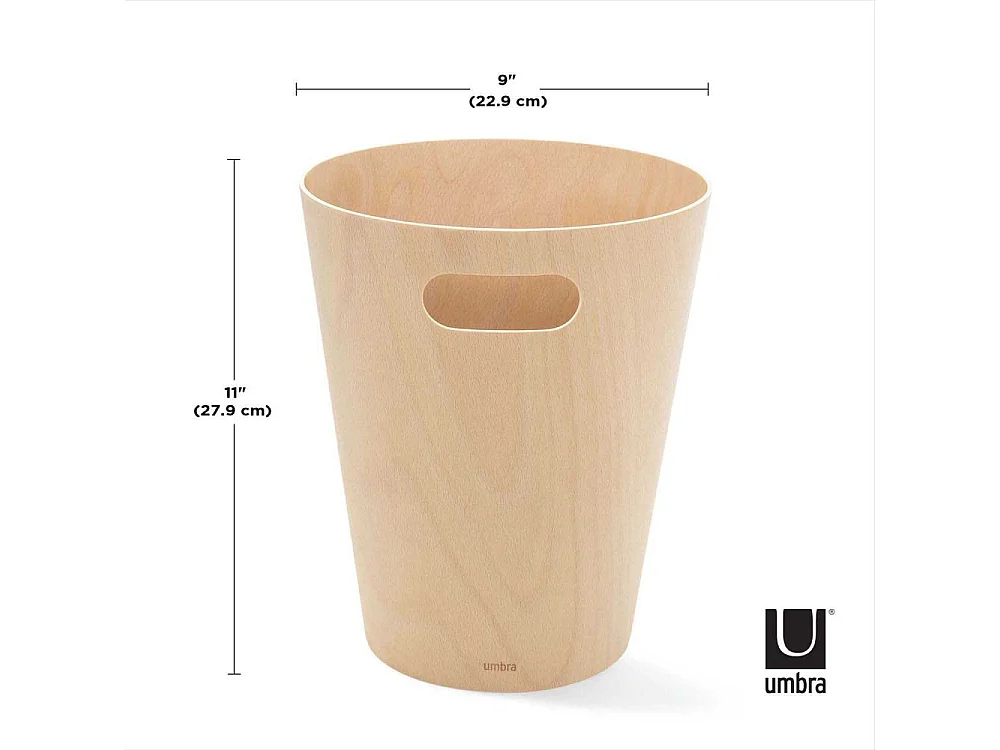 Corbeille en bois avec poignées de transport