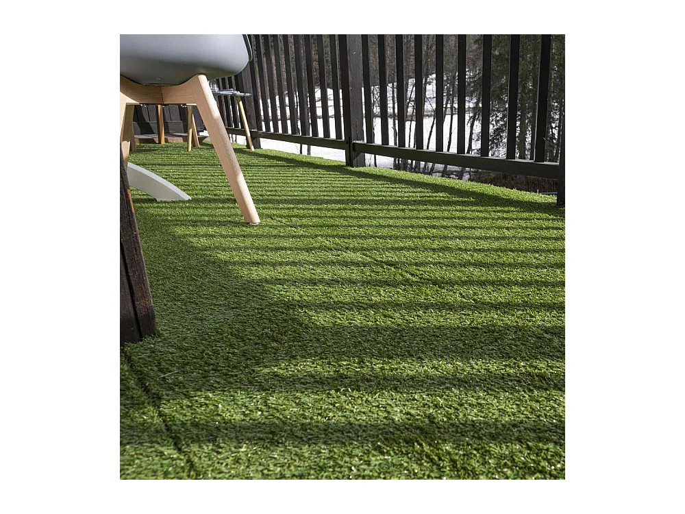 Dalle amortissante effet gazon 50 x 50 cm Lot de 5